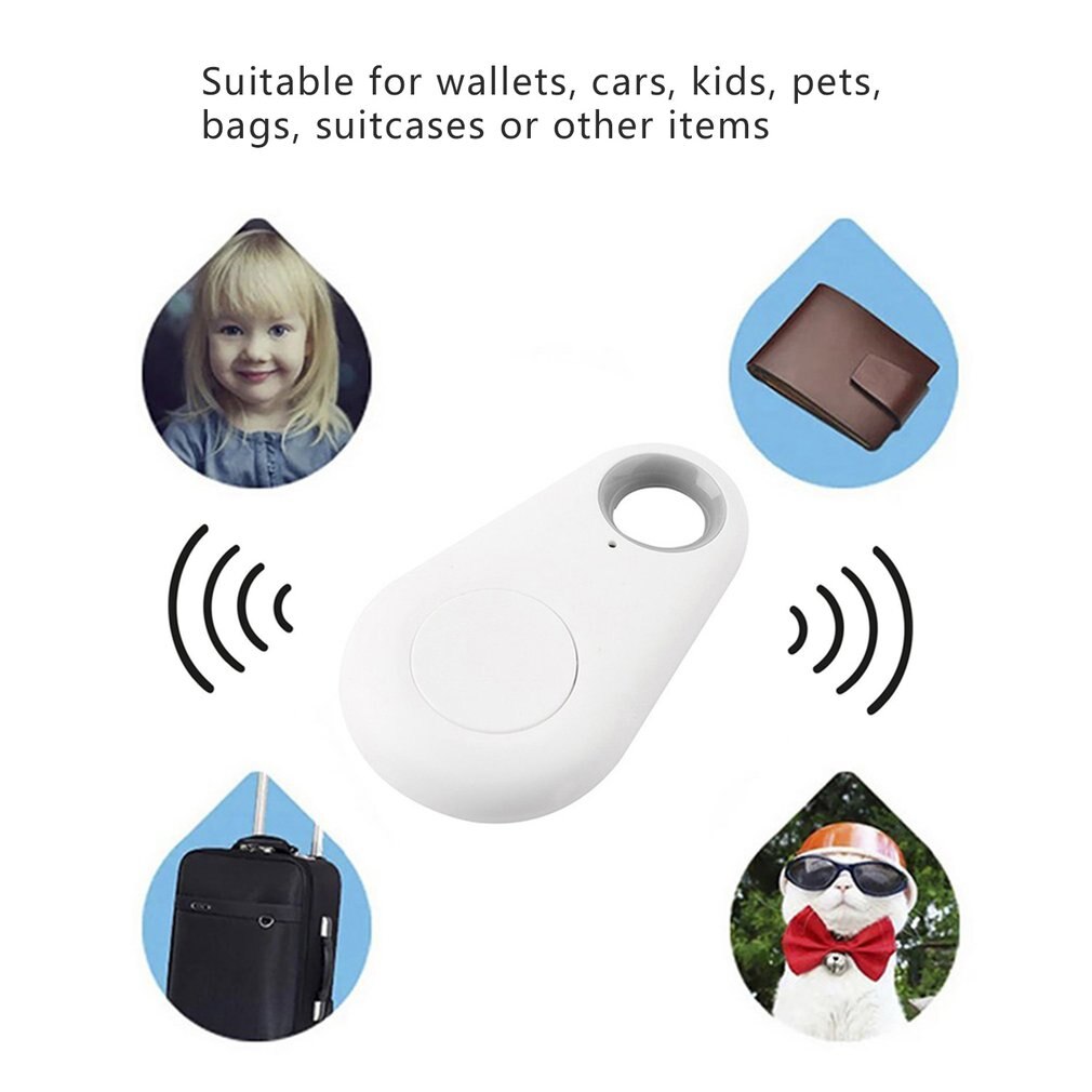 Mini Bluetooth 4.0 Gps Traker Waterdrop Locator Draagbare Anti-Lost Key Finder Pet Tracker Twee Way Alarm Anti-diefstal Apparaat