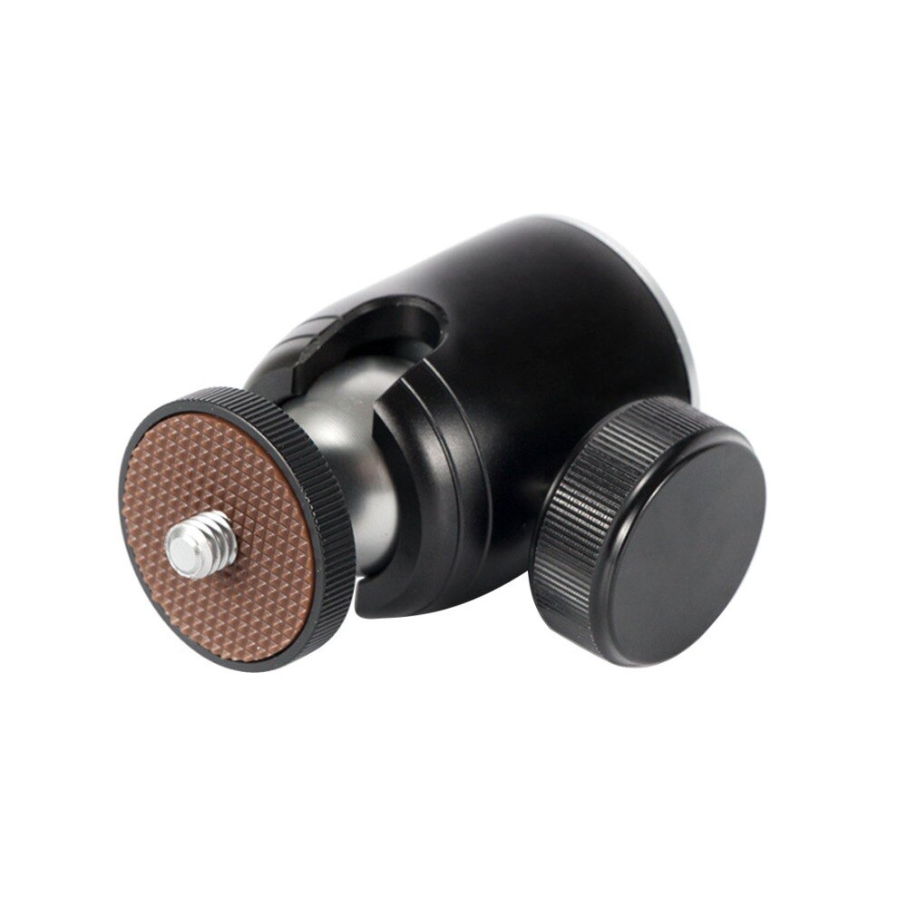 CNC Del Metallo Da 360 Gradi Mini Treppiede Testa Giunto Cardanico Monopiede per Mirrorless Digitale Della Macchina Fotografica Testa A Sfera Del Basamento Adattatore 1/4 Filetto di Vite montaggio