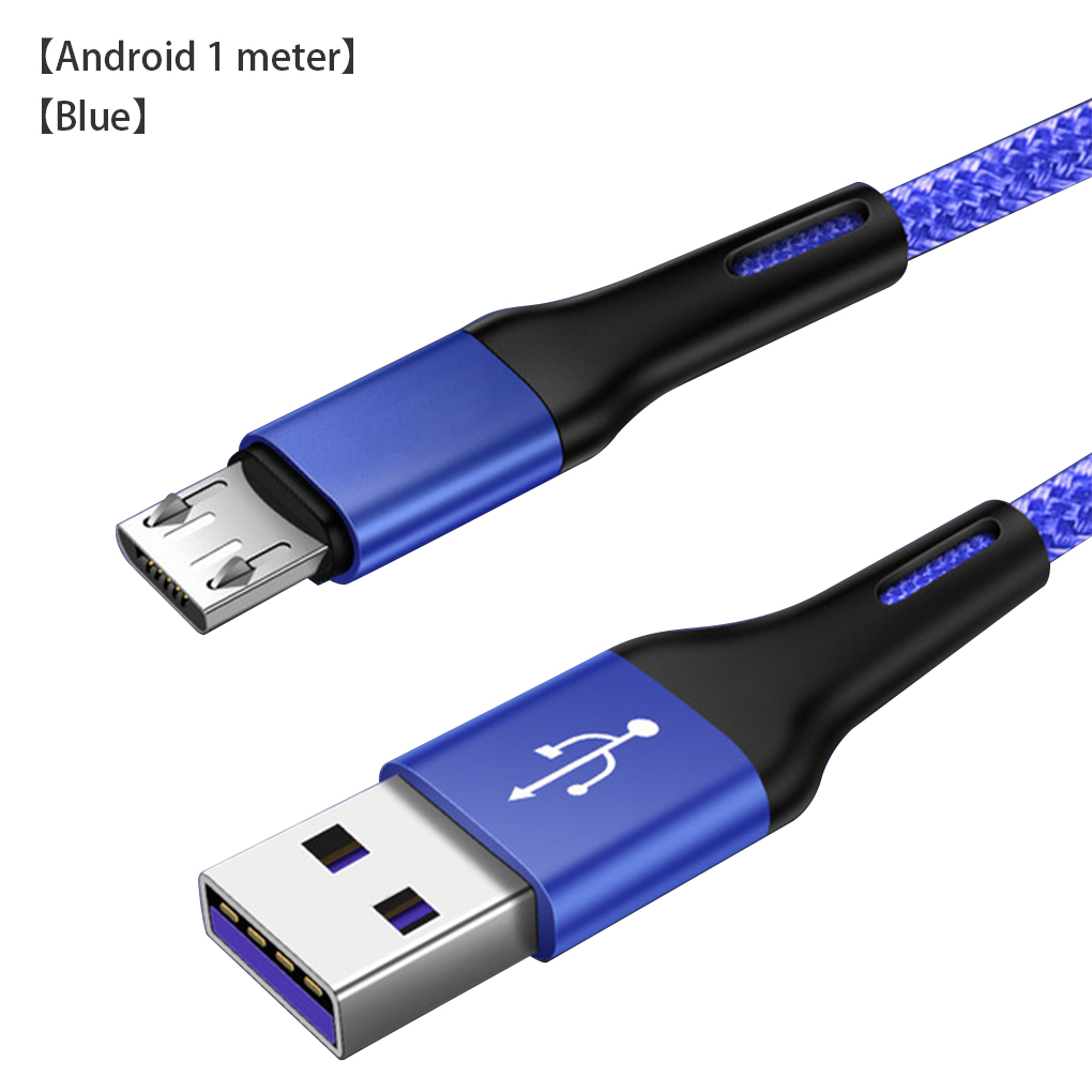 Micro Usb Kabel 3A Nylon Snel Opladen Usb Data Kabel For A Voor Samsung Xiaomi Tablet Android Mobiele Telefoon Usb Oplaadkabel: 2