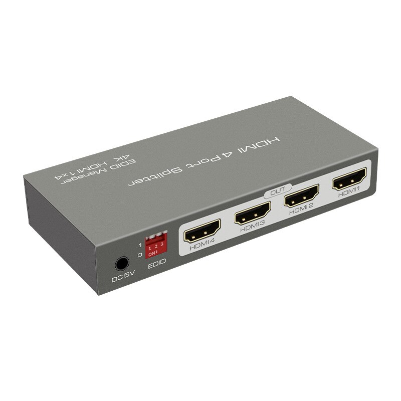 4k hdmi splitter 1 in 4 ut hdmi switch stöd 3d 1080p edid hdcp för  , ps4, ps3, blu-ray spelare, dvd, hdtv(eu plug): Default Title