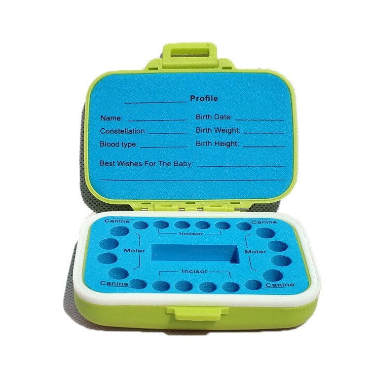 Baby Teeth Keepsake Box PP Tooth Fairy Boxes Kids Tooth Storage Holder Organizer Cute Children Tooth Fetal Hair Container