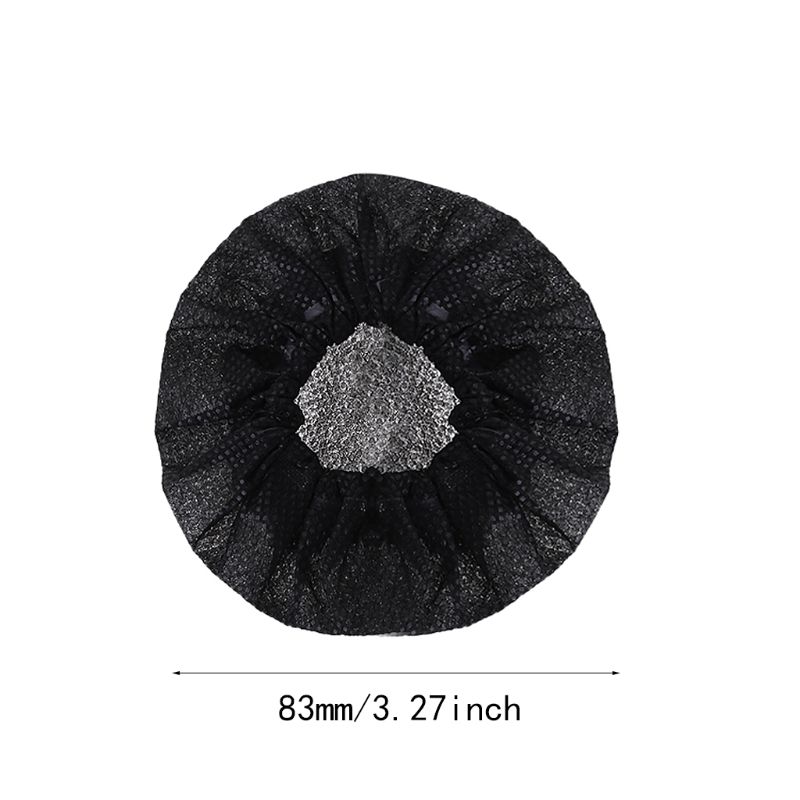 10 pares de protectores desechables para micrófono de textil no tejido, almohadilla protectora para micrófono de eliminación de parabrisas, suministros para Karaoke KTV