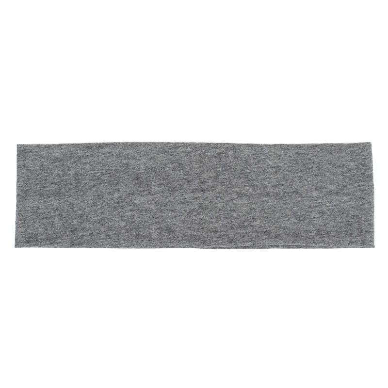 Geebro women's headband, 7 cm cotton plain flat headbands for girls, summer ladies' elastic stretch hair band: Green