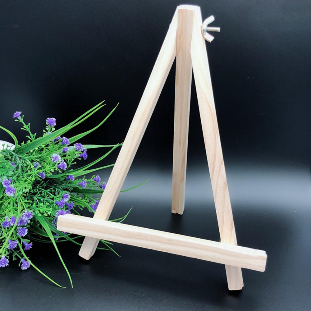 Painting Display Stand Foldable Wooden Triangle Easel Holder Photo Album Frame