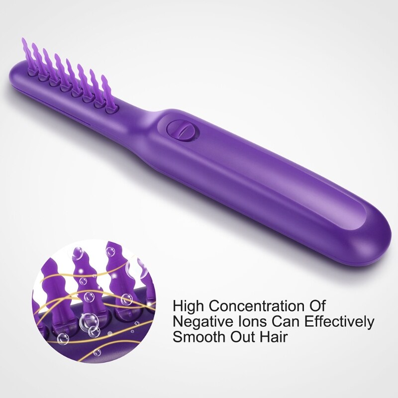 Electric Detangling Brush Hair Curly Detangle Brush Scalp Massage Comb Loosen Knots For Wet and Dry Hair Adults Kids