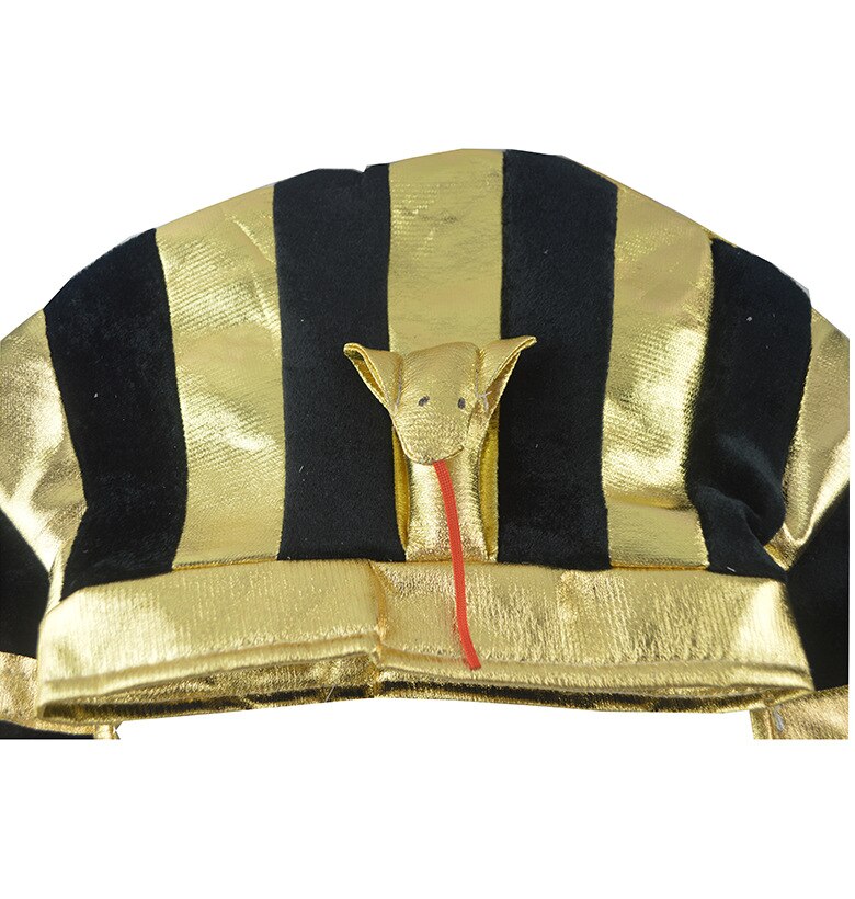 Sombrero Vintage de Egipto para niños y adultos, sombrero de rey Faraón Egipcio, tocado, vestido de fantasía, accesorio de disfraz