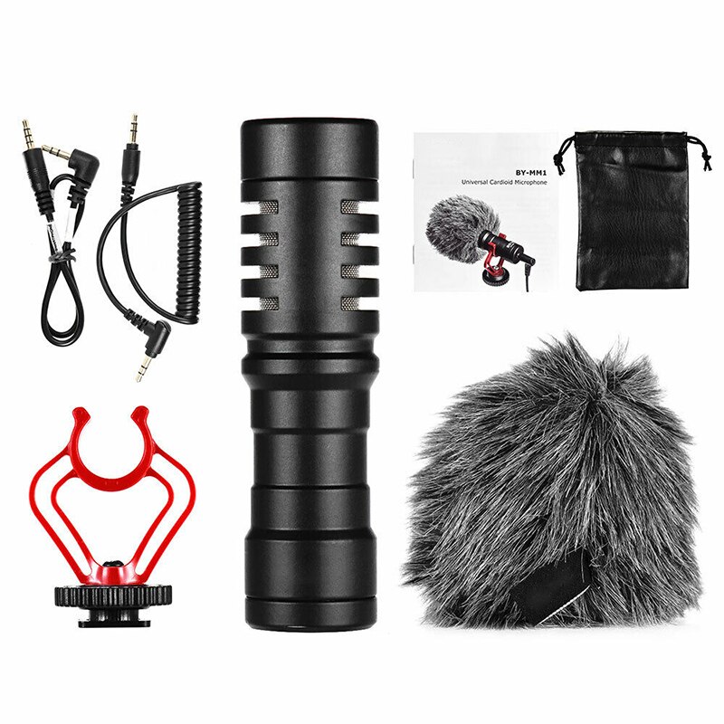 Professionele BY-MM1 3.5Mm Microfoon Pocket Video Mic Met Een Shockproof Mount Geschikt Voor Dslr Camera Recorders Samsung Telefoon