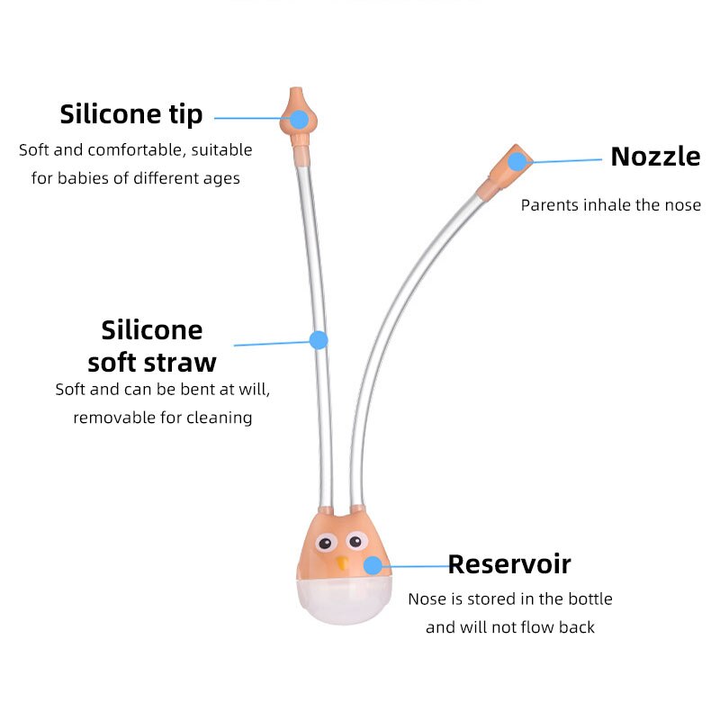 Aspiratore nasale per bambini aspiratore per naso ventosa strumento di aspirazione protezione aspiratore per bocca per bambini tipo di aspiratore assistenza sanitaria Dropship