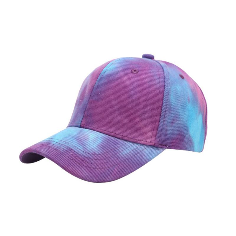 Katoenen tie-dye denim baseballpet heren en dames trend pet met klep zomer buiten vrije tijd zonnehoed