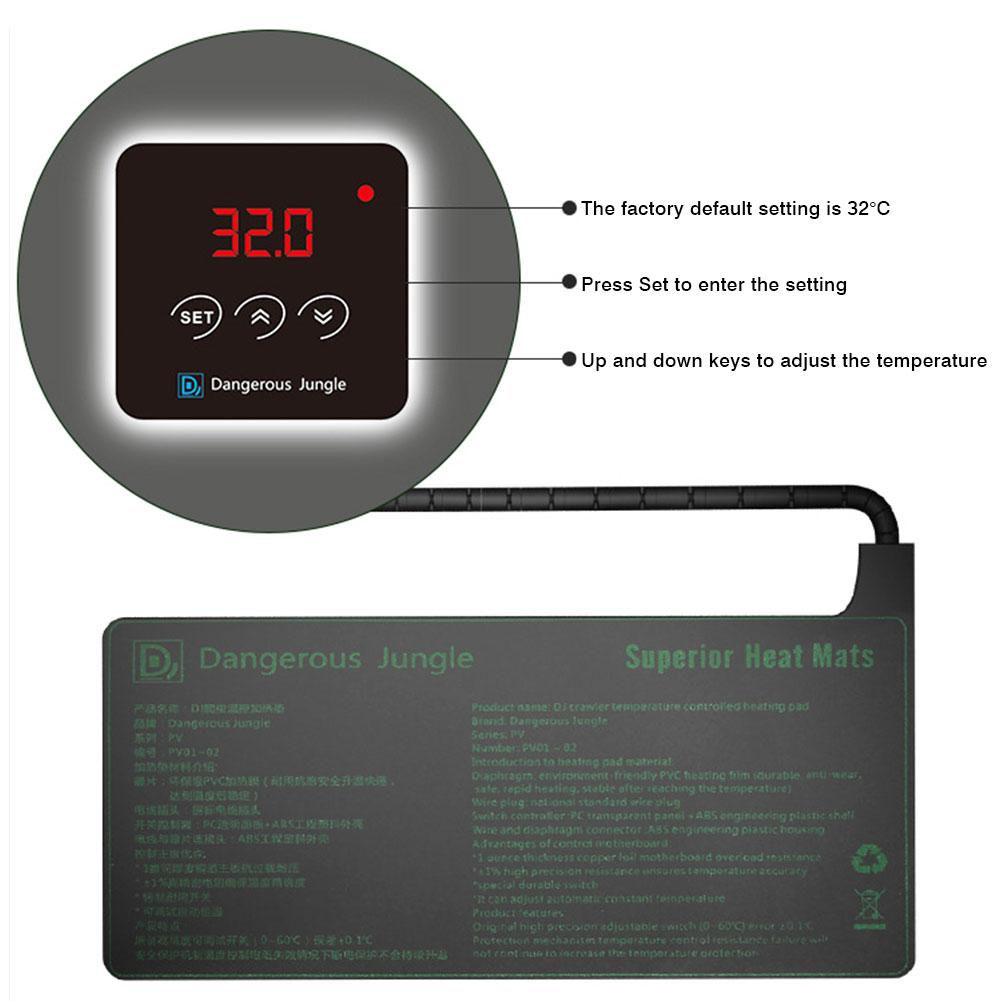 Roślin mata grzewcza gad lęgowy inkubator zwierzę domowe poduszka elektryczna 25W 45W