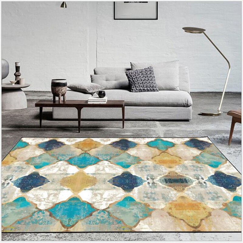 Vintage amerikaanse geometrie marokkaanse etnische stijl slaapkamerdeur woonkamermat tapijt slaapkamer en tapijten voor woonkamer