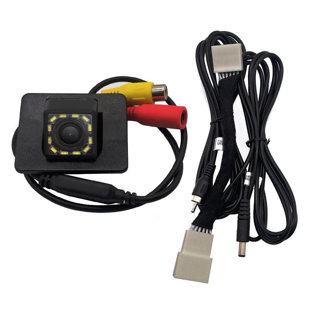 Fisheye Dynamische Traject Auto Achteruitrijcamera Backup Camera Voor Mazda 3 Axela Bm Sedan &amp; originele Fabriek Scherm: 12LED / Fixed Parking Line