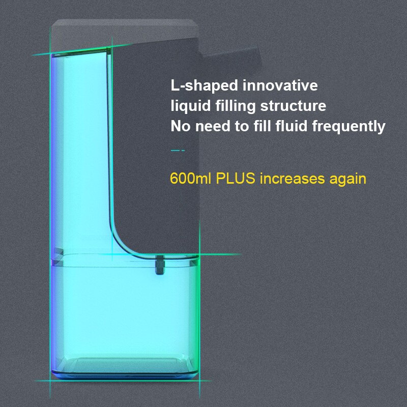 Touchless Automatic Soap Dispenser Smart Liquid Sensor Kitchen Bathroom Hands Free Automatic Hand Sanitizer Dispenser