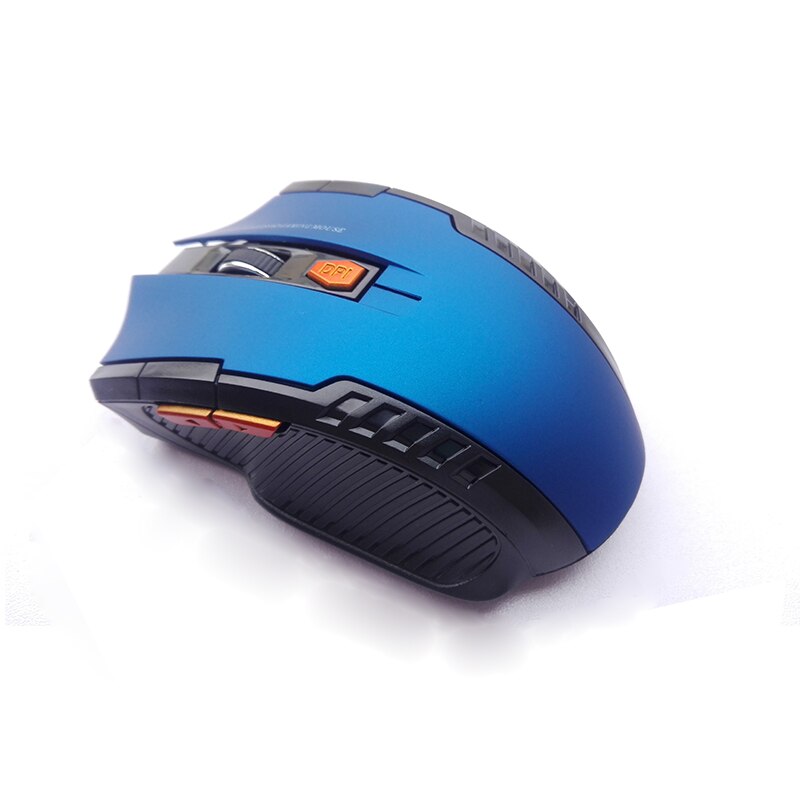 Coolcold 2000 Dpi Gaming Mouse Voor Computer Ergonomische Optische Pc Draadloze Muis Gamer Met 2.4 Ghz Usb-ontvanger Voor Laptop game: Blauw