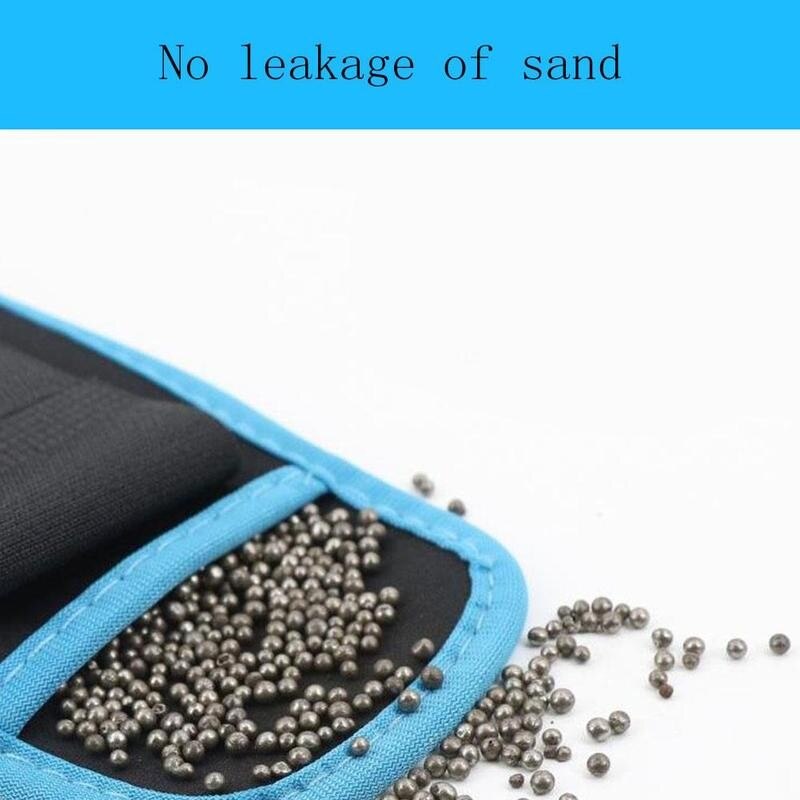 0.6kg/pair Adjustable Wrist Ankle Weights Iron Sand Bag Weights Straps with Neoprene Padding for for Exercise Fitness Running