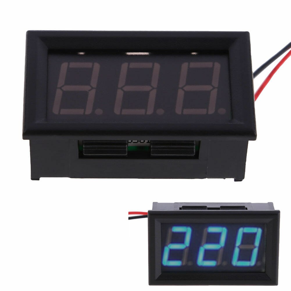 AC 70V-500V 110V 220V 230V 240V 3-Digital LED AC Spannung panel Meter Voltmeter Erhältlich in drei farben: Blau