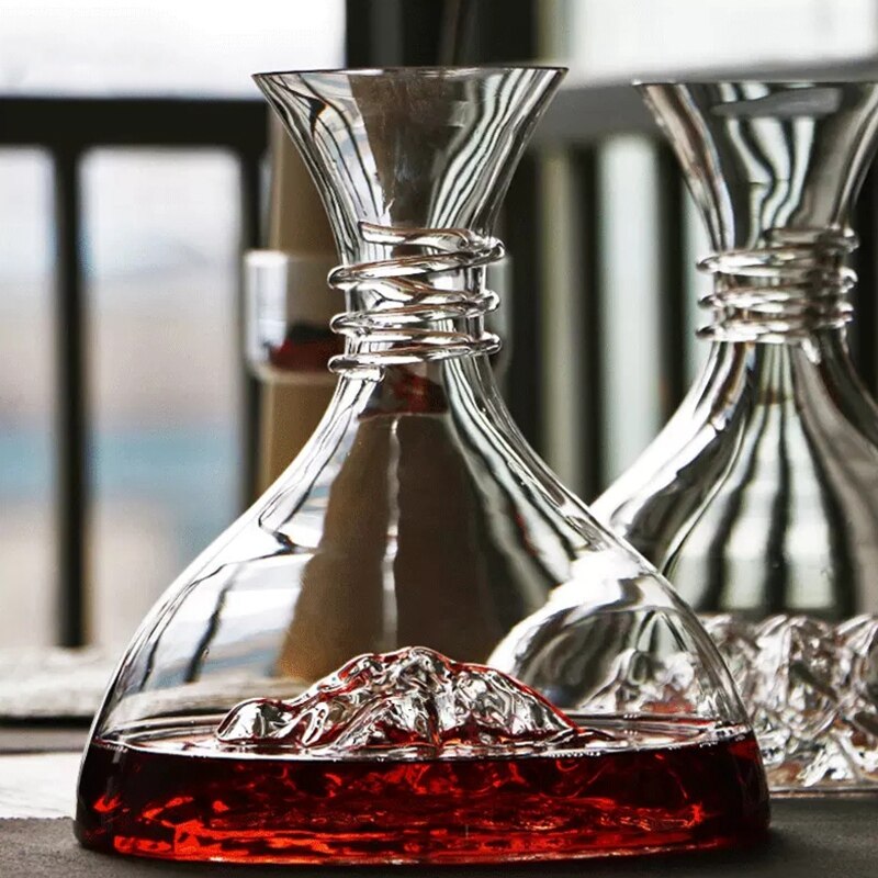 Lead-Free Crystal Glass Red Wine Decanter Manual Blown Wine Decanter