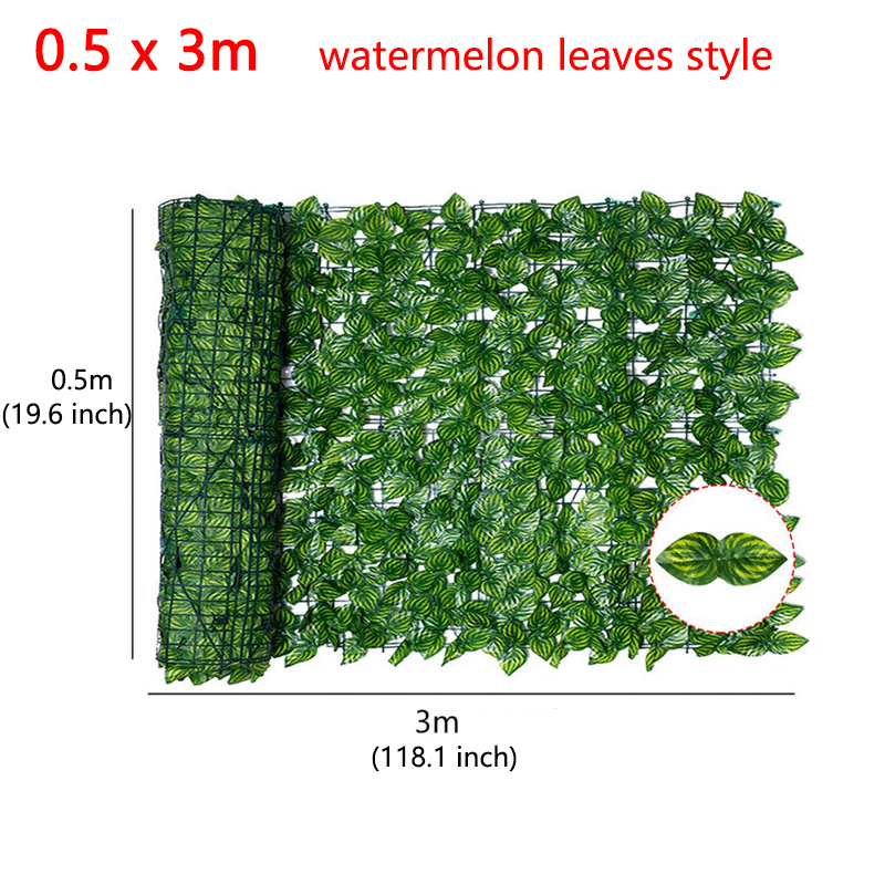 Artificial Leaf Privacy Fence Roll Privacy Fence Simulated Green Leaf Wall Landscaping Outdoor Garden Backyard Balcony Decor: Fluorescence Yellow