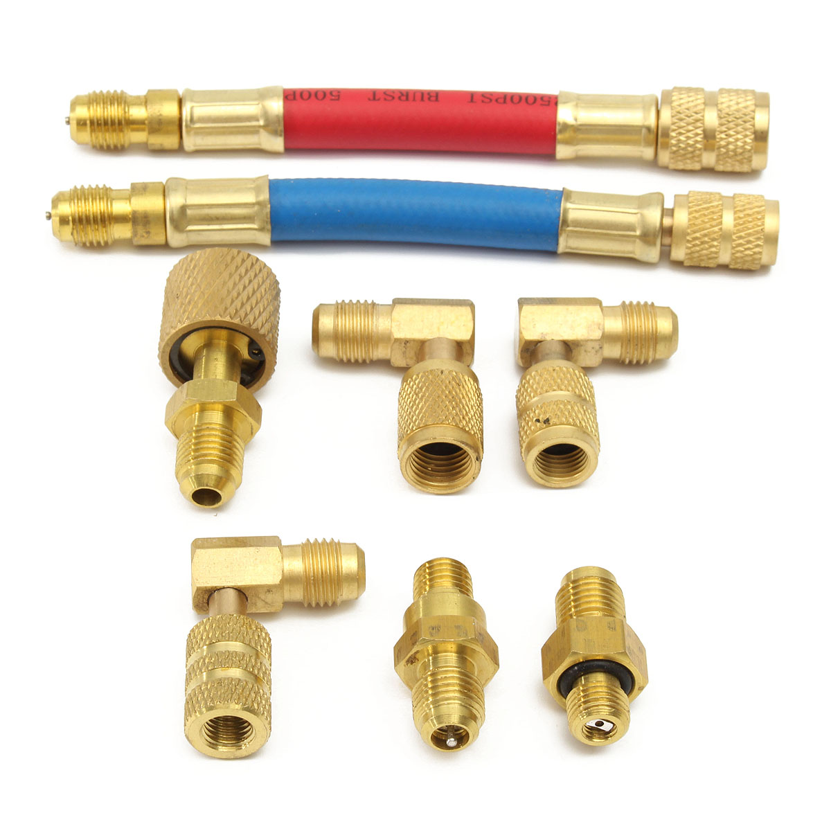 Car A/C Fluoride linker Automobile Air Conditioning Refrigeration Repair Tools Connector Adapter Coupler Kit R134A R12