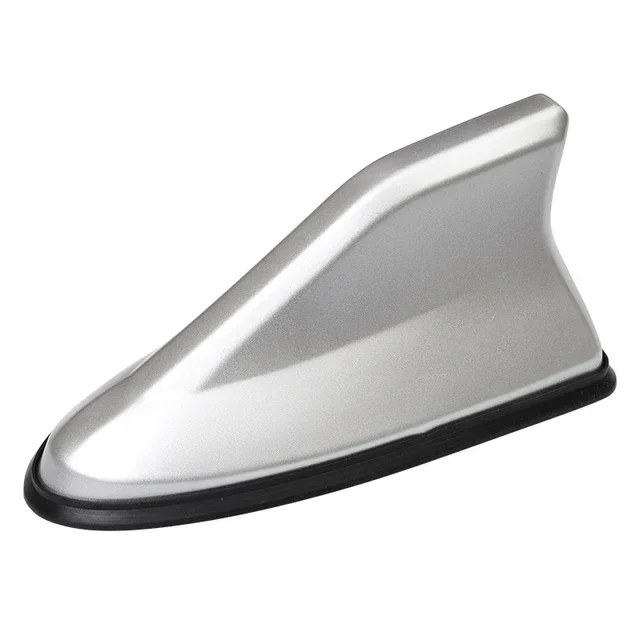 Car Shark Fin Antenna Cover for SUV Truck Universal Carbon Fiber Look Radio Signal Aerials Roof Exterior Accessories Amagi: Silver