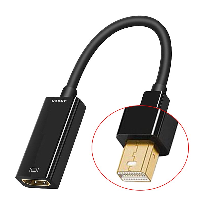 Mini displayport till hdmi-adapter mini dp-kabel thunderbolt 2 hdmi-omvandlare för air 13 surface pro 4 thunderbolt
