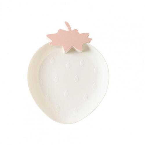 Attractive Dinner Plate Portable Snack Plate Lightweight Anti-wear Practical Food Grade Fruit Plate: White 2