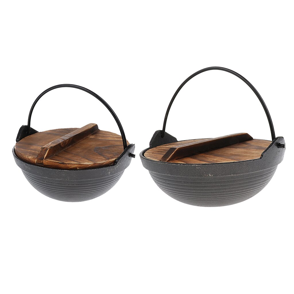 Durable Aluminum Alloy Camping Cooking Pot Picnic Hiking Beach BBQ Outdoor Cookware