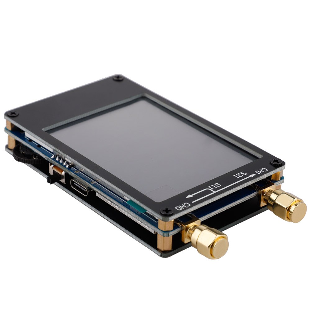 HDMB 2.8INCH Vector Network Analyzer MF HF VHF UHF Black Measuring S Parameters,with RF Demo kit