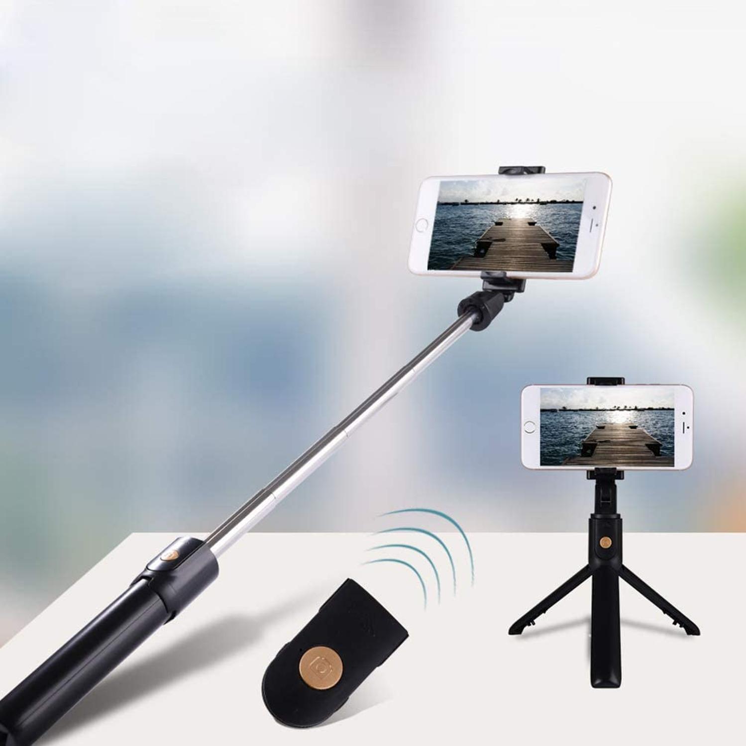 Mini Tripod Remote Control Selfie Stick Monopod Foldable Wireless Shutter Extendable Monopod For IPhone Android Phone