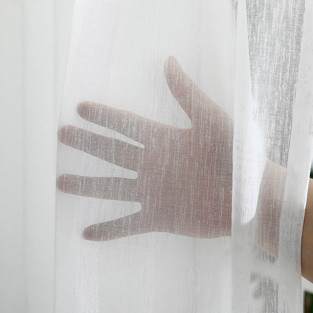 1pcs Modern Windows Tulle Curtains Simple Translucent Screening Yarn Drapes Panel Sheer for Living Room Bedroom Bathroom
