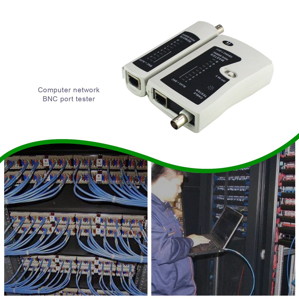NST-YG468B Diagnostic Tool Portable LAN Network Cable Wire RJ45 BNC Network Cable Tester Detector Networking Remote Test