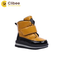 Clibee Meisjes Jongens Winter Snowboots Kids Warm Waterdicht Anti-Slip Anti-Collision Hight Uitgesneden Outdoor Schoenen kinderen Laarzen 22-27