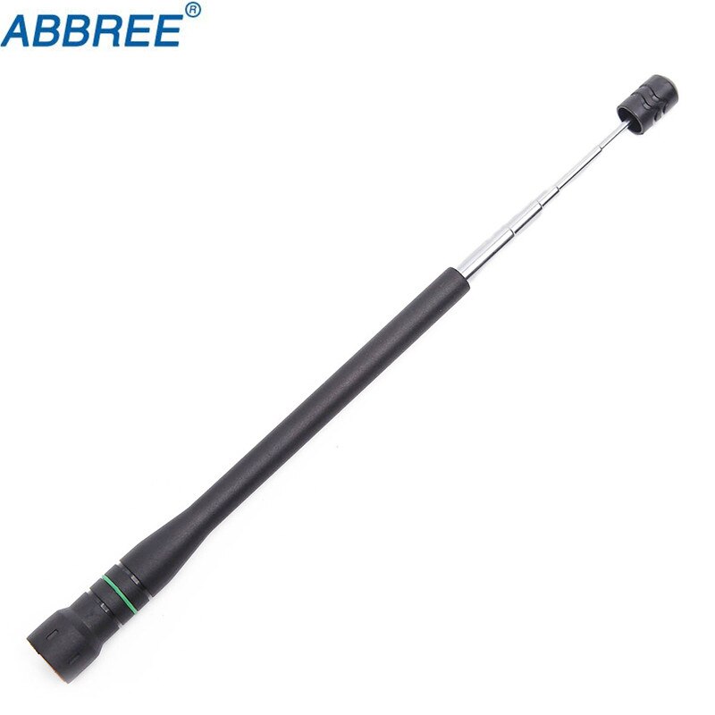 Abbree AR-775 Telescopische Sma-Male Vhf Uhf Dual Band Antenne Voor Yaesu VX-6R Tyt TH-UV8000D MD-380 Wouxun 8D 9D walkie Talkie