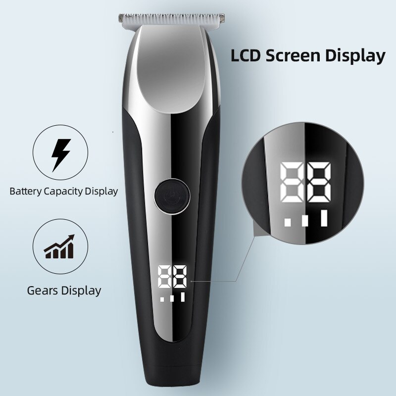 WEIDZ père noël tondeuse à cheveux avec 6 pièces limite peigne 1mm USB Rechargeable tondeuse à cheveux directe