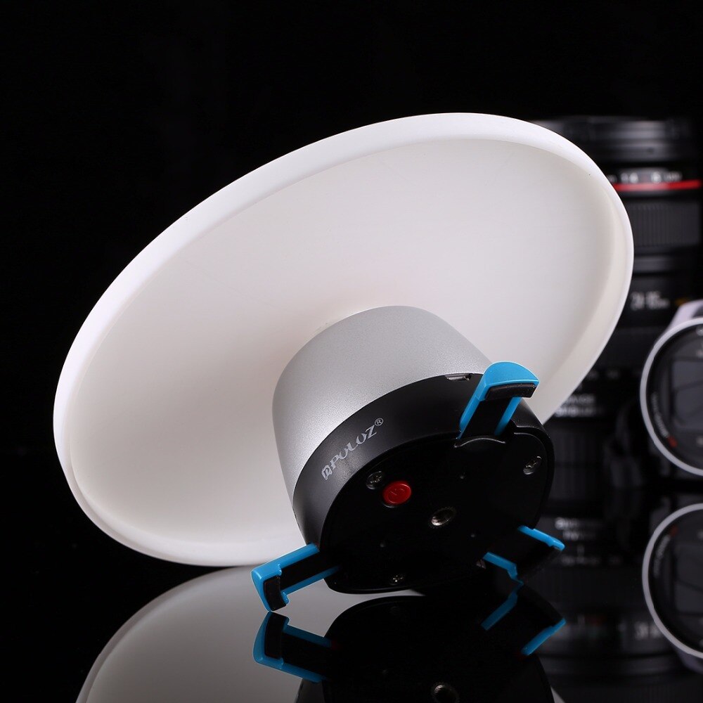 CNP 360 ° rotación de Control electrónico cabeza panorámica de trípode rojo + bandeja redonda con Control remoto adecuado para disparar pequeño productos