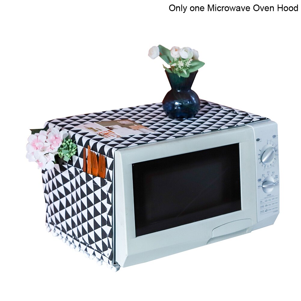 Opvouwbare Magnetron Kap Anti Olie Stof Waterdicht Keuken Accessoires Draagbare Mode Afdrukken Woondecoratie Universele