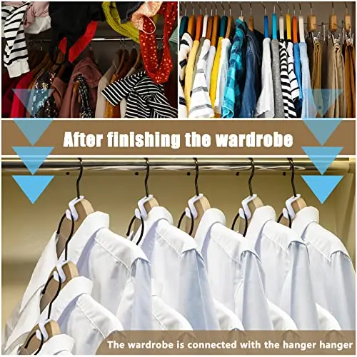 5/10Pcs Clothes Hanger Connector Hooks Cascading Hooks Space Saving Hanger Extenders Hook For Closet Clothes Organizer Hanger