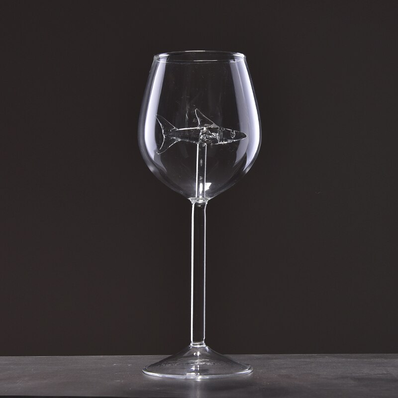 kitchen wine glass whiskey glass Shark glass red wine set household lead-free crystal goblet goblet champagne goblet with tripe