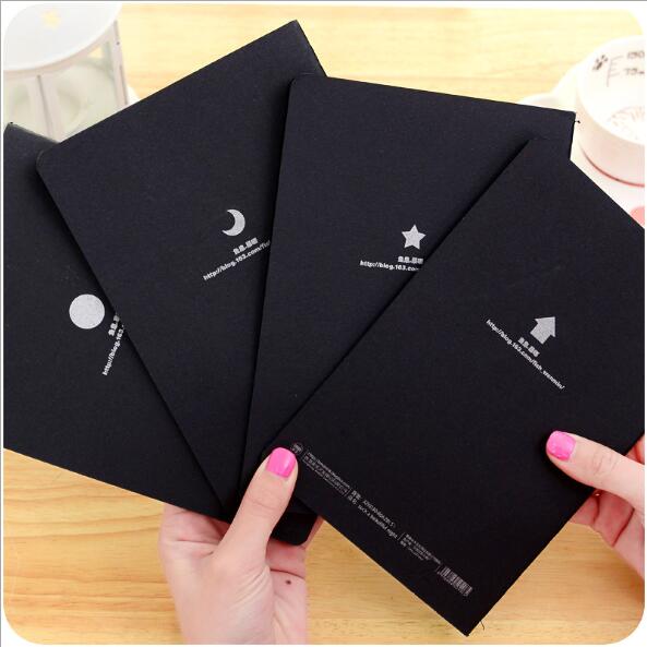 Black Blank Sketchbook Graffiti Notebook And Journals Doodle Drawing Paper Art Painting Pads Office School Stationery