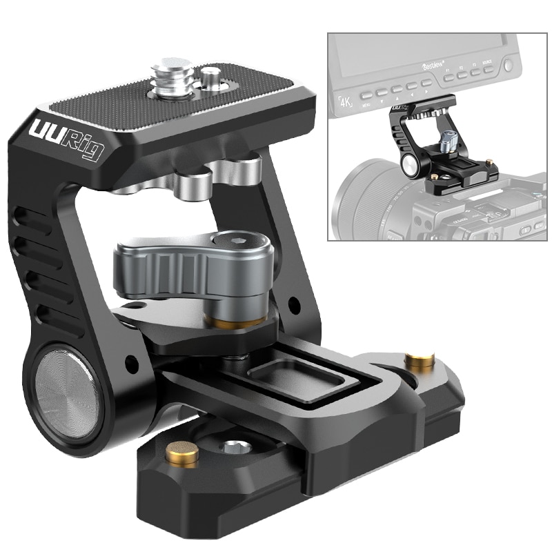 UURig R058 ARRI Locating Monitor Bracket Mount NATO Monitor Mount With 1/4 Screw Universal Adjustable DSLR Monitor Adapter