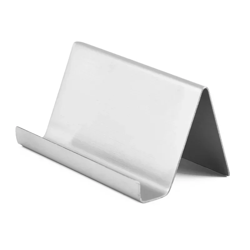 Visitenkartenhalter aus Metall, Ausweis, Name, Spiel, Kartenständer, Halfter, Edelstahl, Karten, Anzeige, Halfter, Organizer, Bürozubehör: Beige
