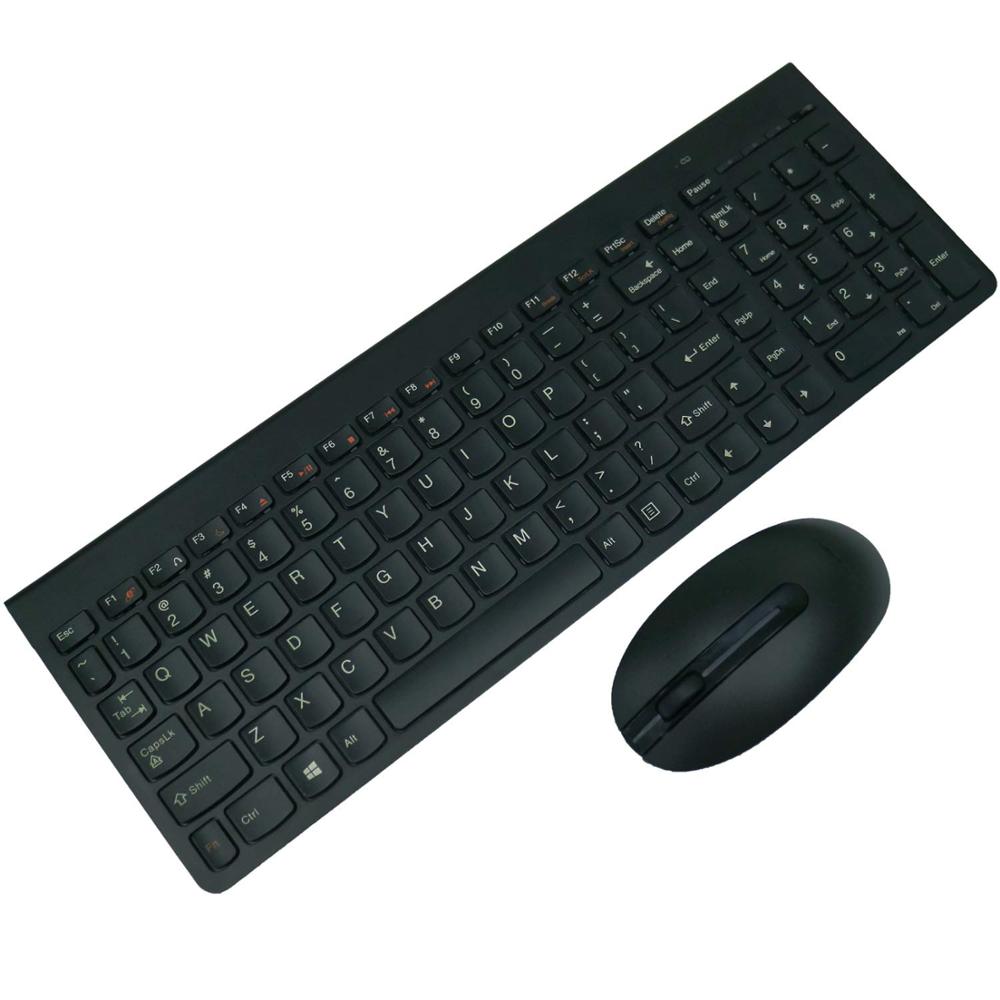 Drahtlose Tastatur für Lenovo SK-8861 und Maus bündeln Pack 25209175, 2,4 GHz Drahtlose Verbindung mit USB Empfänger PC oder Laptop