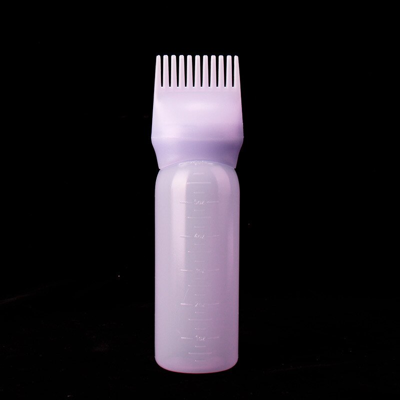 Bote aplicador de coloración de cabello , 120ml, pincel tinte Cabello, dispensación de coloración del cabello en salón, herramienta de estilismo: Purple