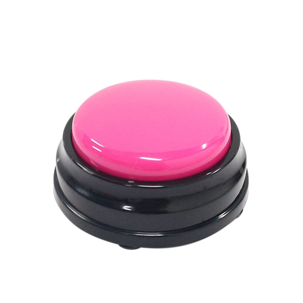 Small Size Easy Carry Voice Recording Sound Button for Kids Interactive Toy Answering Buttons Orange Pink Blue Green: Pink