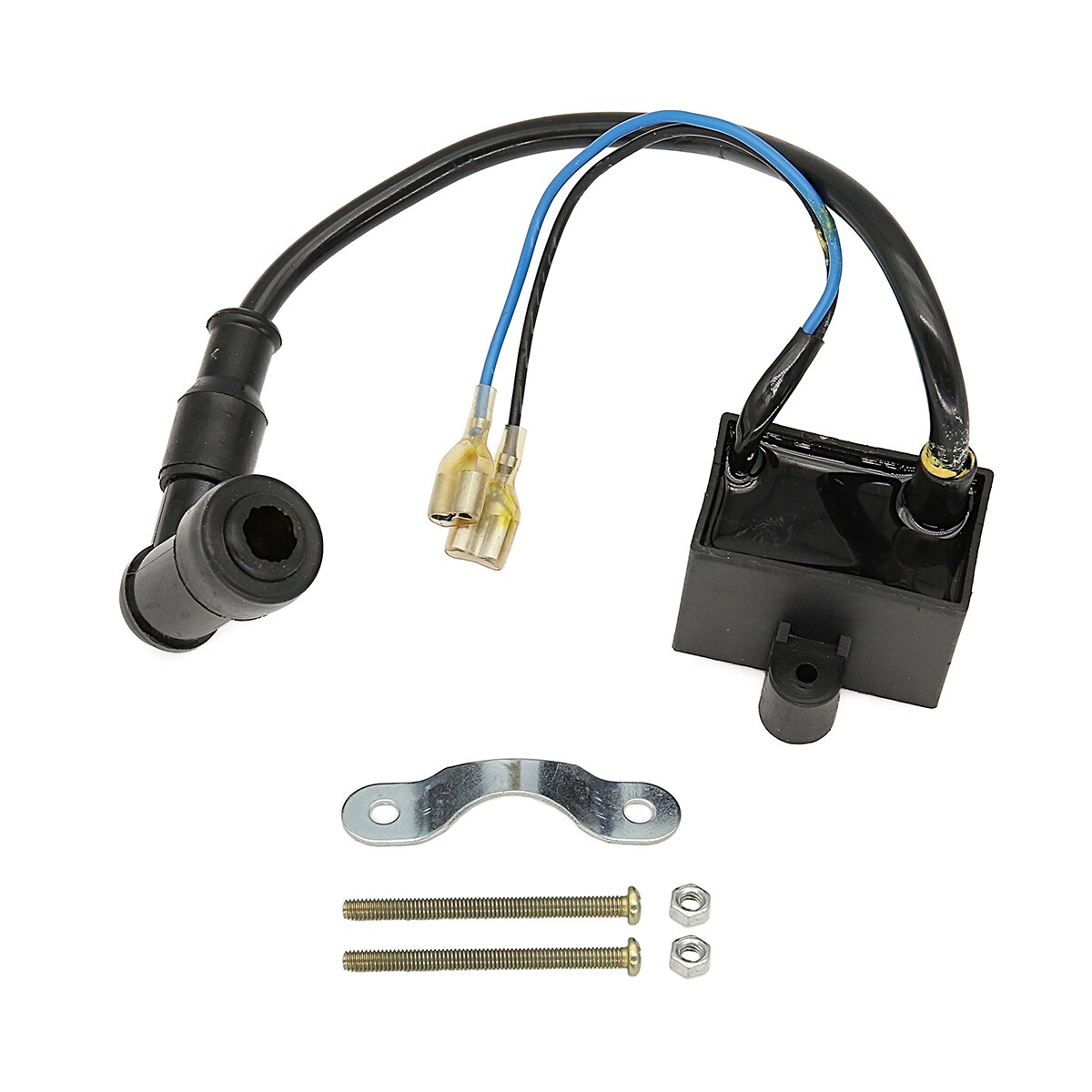 CDI Ignition Coil Magneto Coil System for Motorized 49cc 66cc 80cc Engine Bicycle Spark Plug Easy To Install