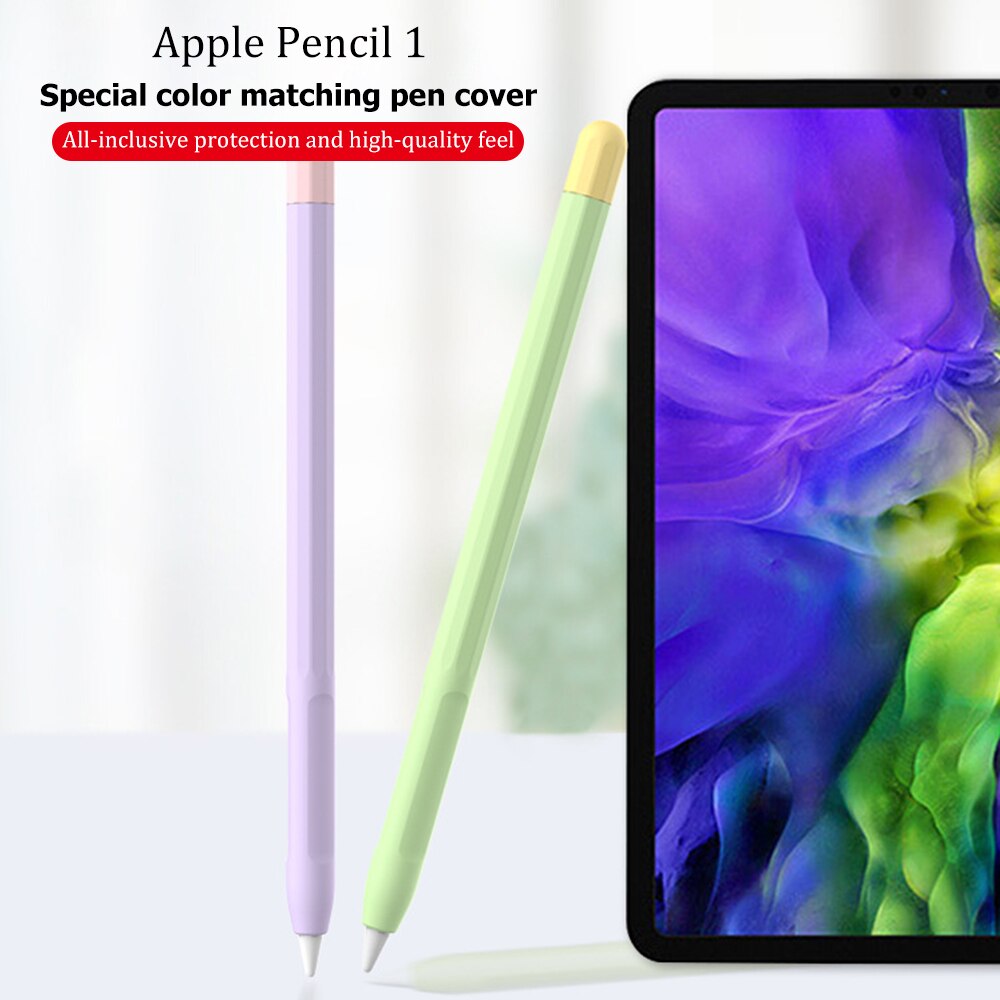 Silicone Sleeve Cap Tip Cover Holder Tablet Touch Pen Stylus Pouch Sleeve For Apple Pencil 1 Generation Case For iPad Pencil