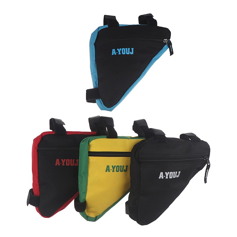 Driehoekige tas voor fietsframe, telefoon, fietsaccessoires, waterdichte fietstas, fietsframe, zadeltas voor mountainbike