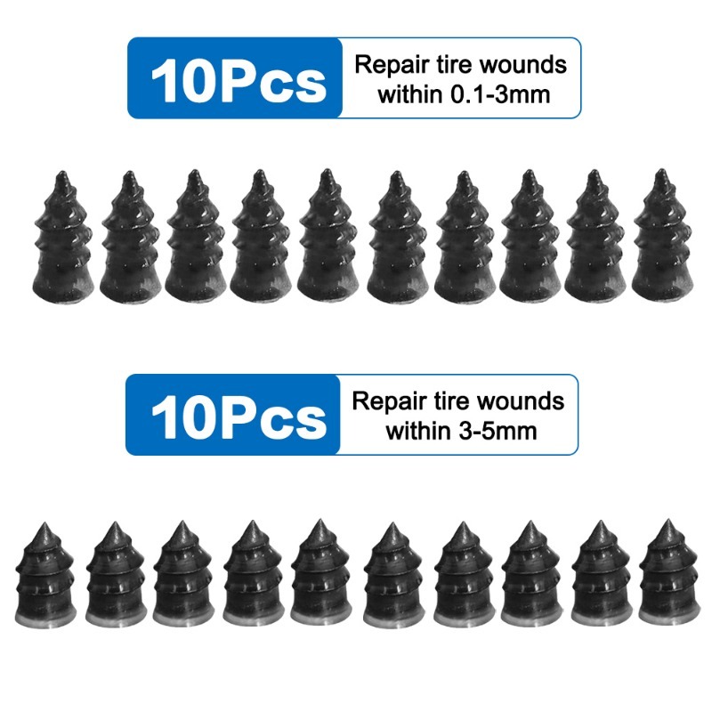 Bandenreparatiespijkers voor auto motorfiets scooter fiets vacuüm band repareren rubberen metalen spijkerset autobandaccessoires