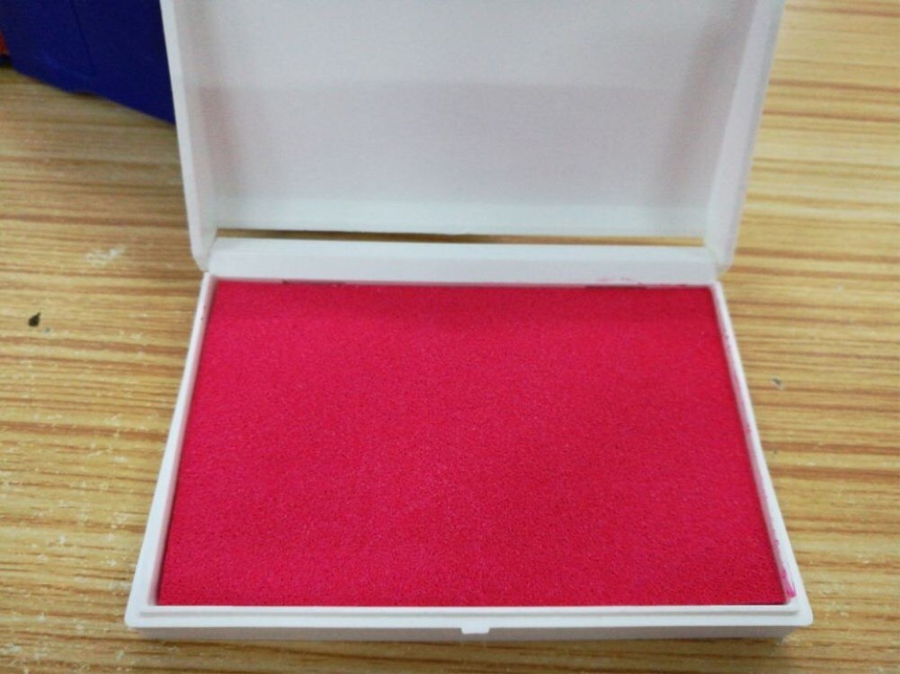 2019 Del Bambino di Modo Tamponi di Inchiostro Kit Non-tossico Handprint Impronta Mess Timbro Pad per I Bambini: Rosso