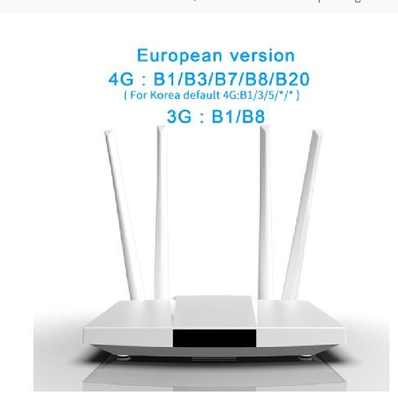 LC112 LM321 router wifi SIM card Hotspot 4G CPE antenna 32 users RJ45 WAN LAN wireless modem LTE dongle: European version